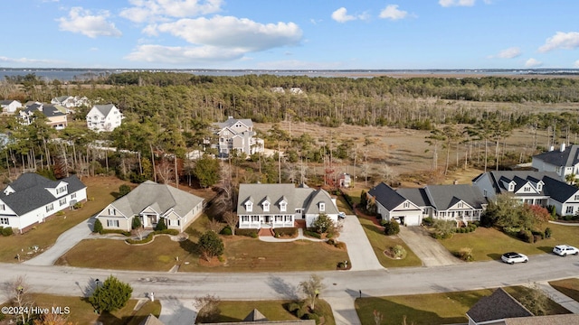 1502 Marsh Pointe, Morehead City, NC 28557 - aerial view of property and surrounding area featuring nearby suburban area