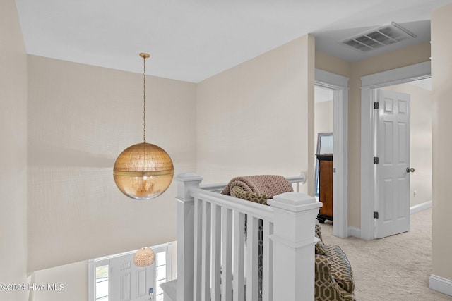 1502 Marsh Pointe, Morehead City, NC 28557 - corridor featuring an upstairs landing and carpet floors