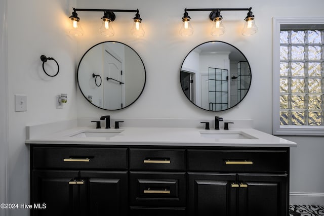 bathroom with vanity