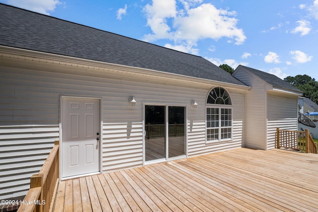 view of wooden terrace