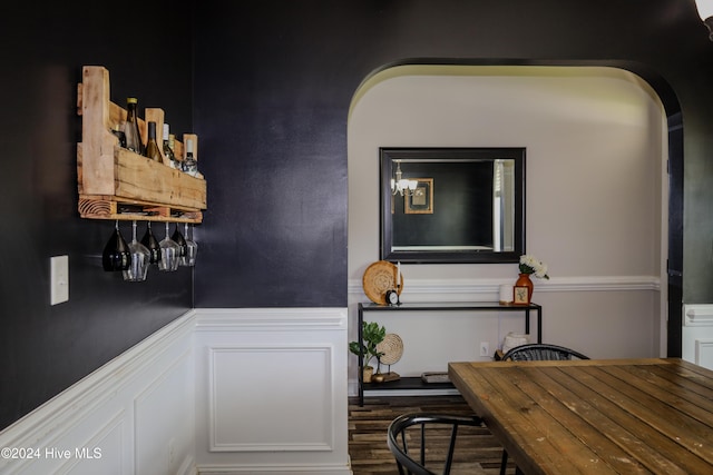 interior space featuring hardwood / wood-style flooring