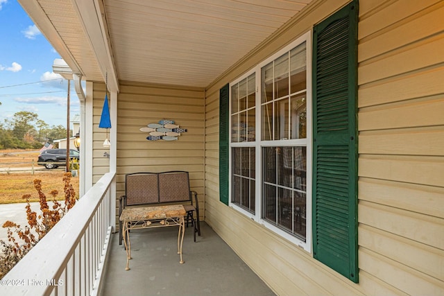 view of balcony