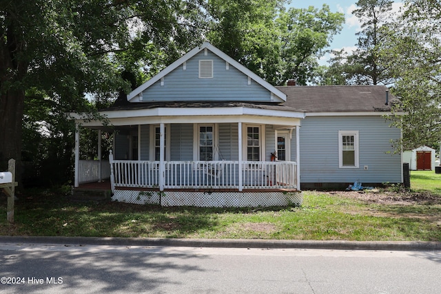 view of front facade with a porch