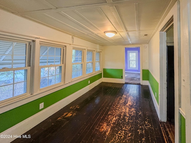 interior space with hardwood / wood-style floors