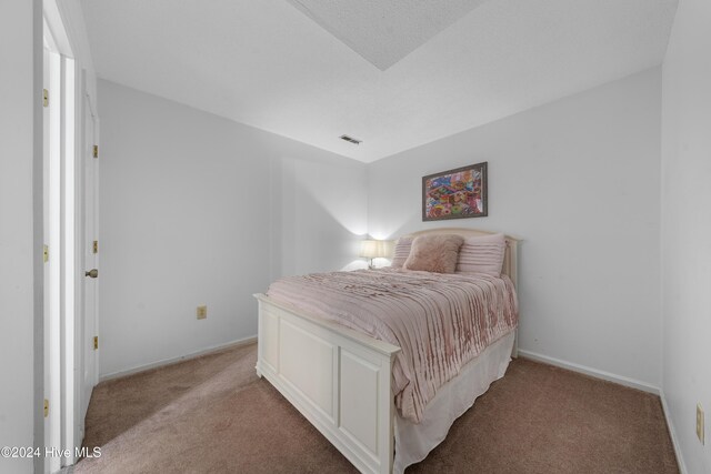 bedroom with carpet