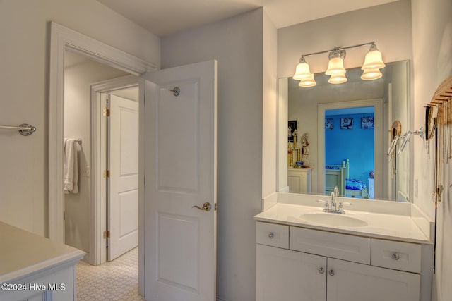 bathroom with vanity