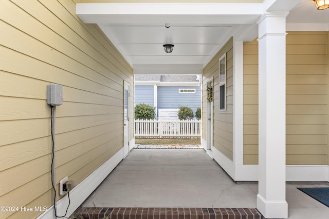 view of patio / terrace featuring a porch