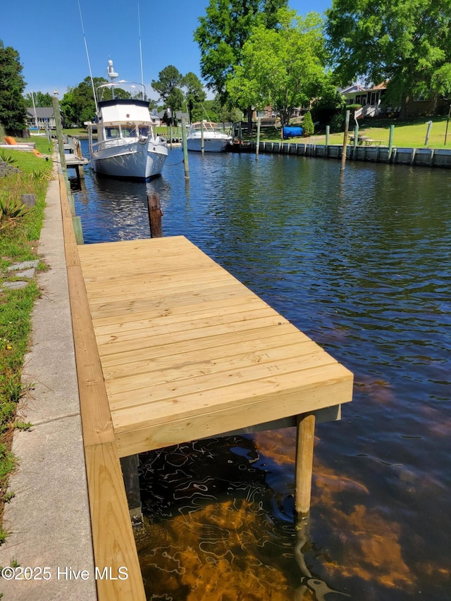 6111 Cutlass Ct, New Bern, NC 28560 - dock with a water view