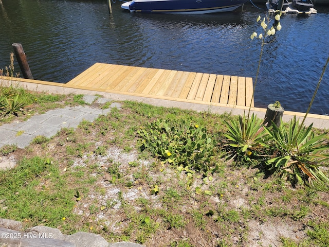 6111 Cutlass Ct, New Bern, NC 28560 - dock featuring a water view