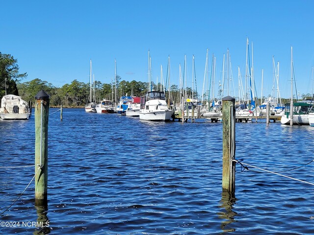 6111 Cutlass Ct, New Bern, NC 28560 - dock area featuring a water view