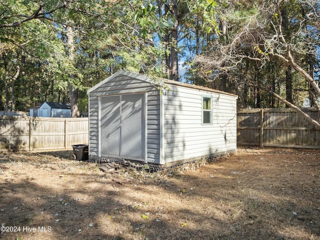 view of outdoor structure