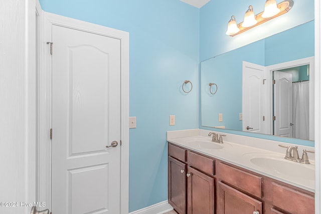 bathroom featuring vanity