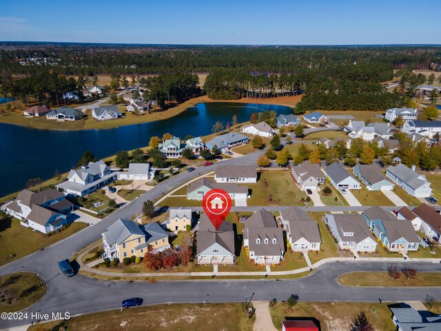 4067 Reunion Pointe Ln, New Bern, NC 28562 - view of property location featuring a nearby body of water and nearby suburban area