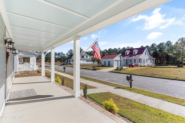 view of patio / terrace featuring a porch