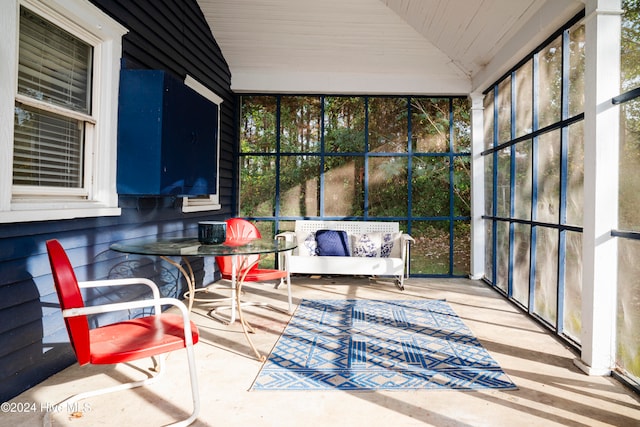 view of sunroom