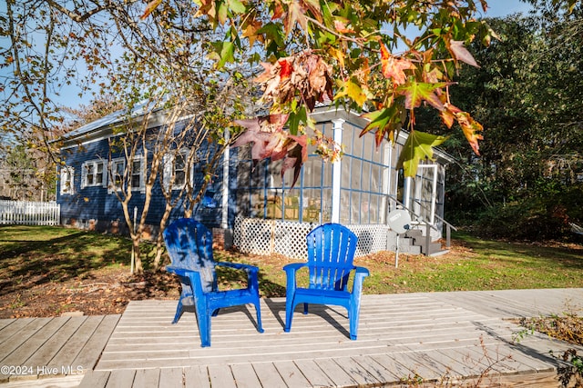 view of deck