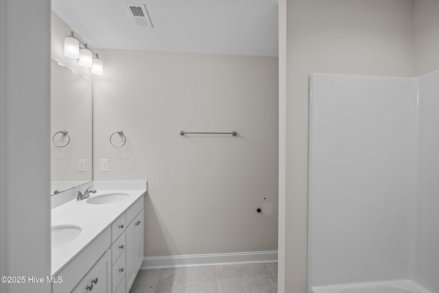 bathroom with vanity