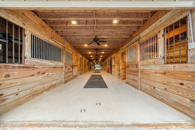 view of horse barn