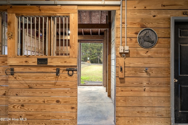 view of horse barn