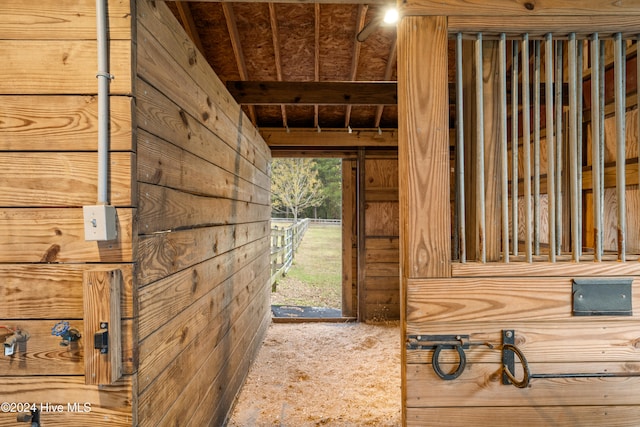 view of horse barn