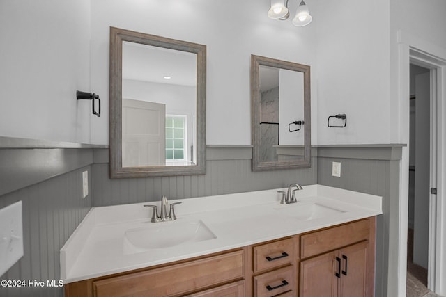 bathroom with vanity