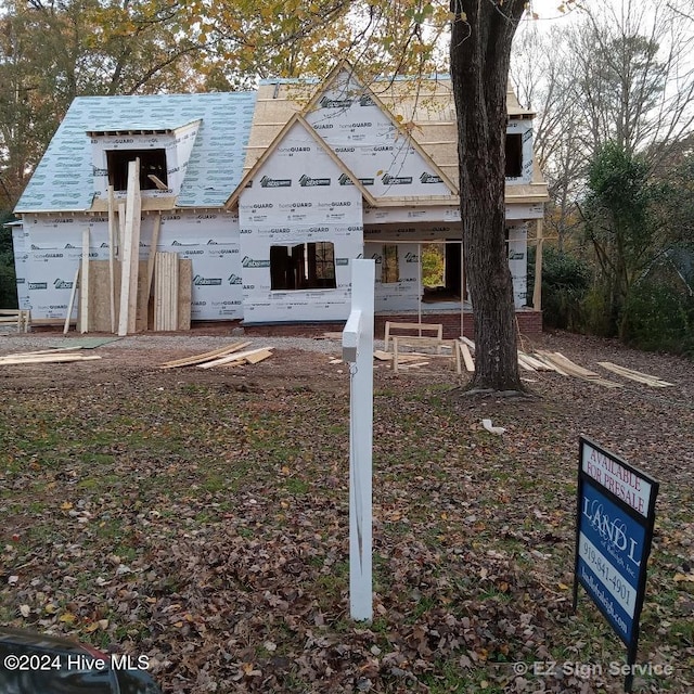 view of property in mid-construction