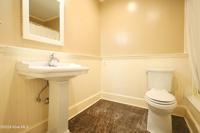 bathroom featuring toilet