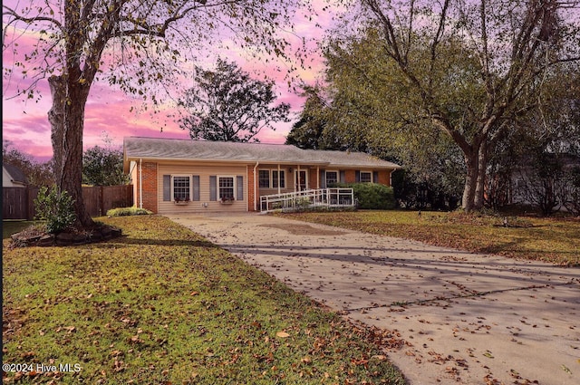 view of ranch-style house