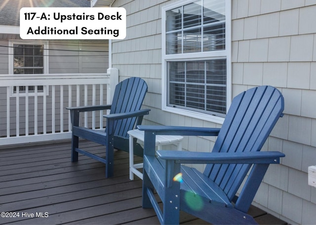 117 W Bogue Blvd, Atlantic Beach, NC 28512 - view of wooden terrace