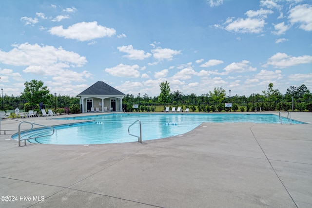 view of pool with a patio area