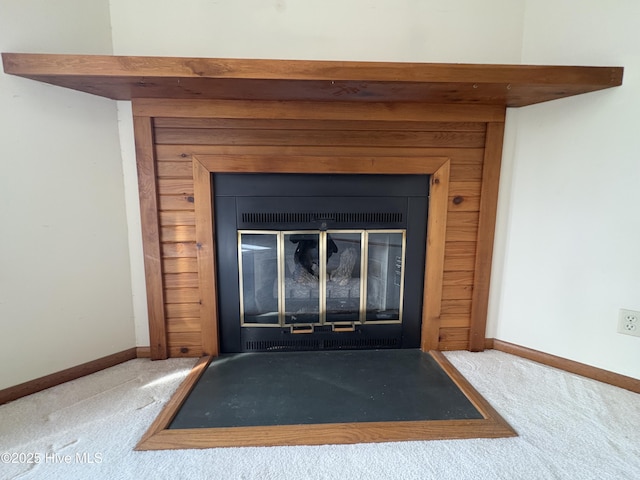 interior details with carpet floors