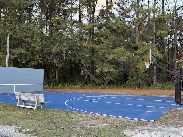 view of sport court