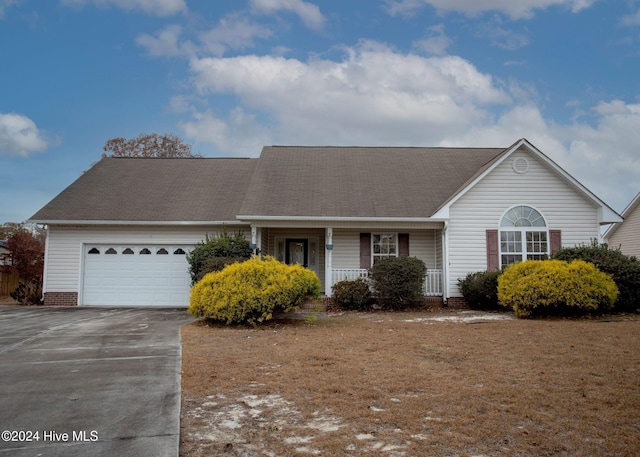 ranch-style house with a garage