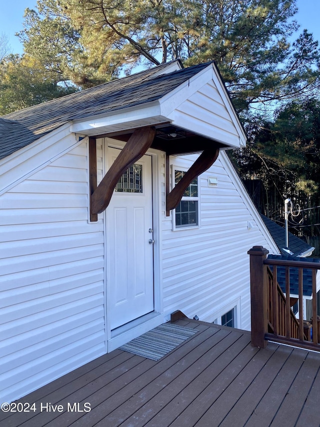 1121 Vance St N, Wilson, NC 27893 - wooden deck with an outdoor structure