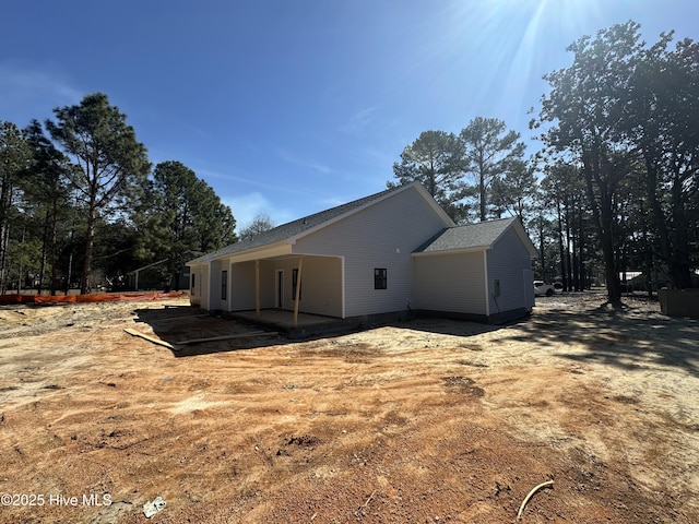 view of home's exterior featuring a patio area