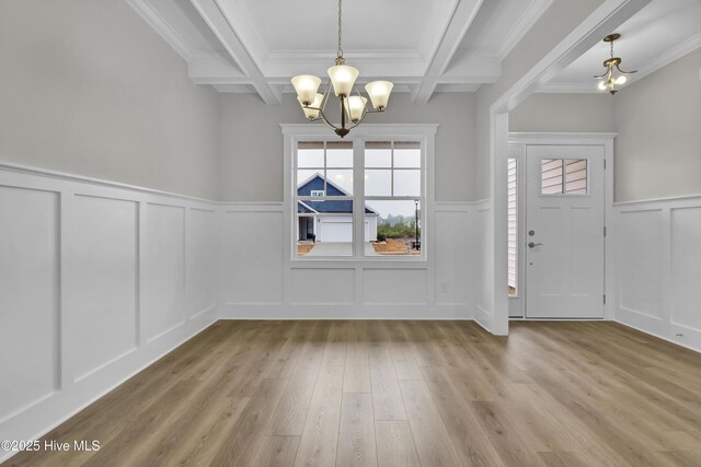 2786 Longleaf Pine Cir, Leland, NC 28451 - unfurnished living room with recessed lighting, light wood finished floors, ornamental molding, and a ceiling fan