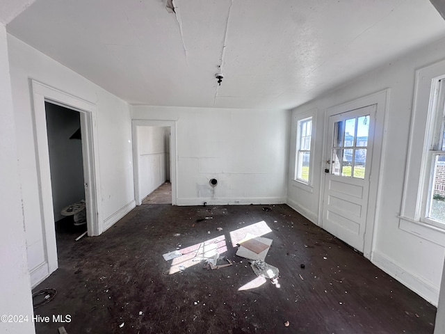 interior space with plenty of natural light