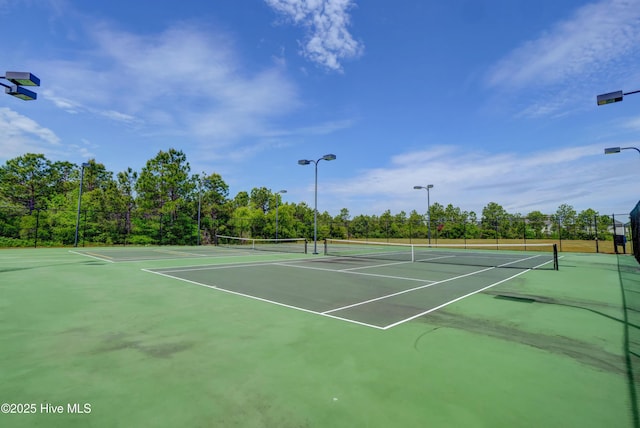 view of tennis court