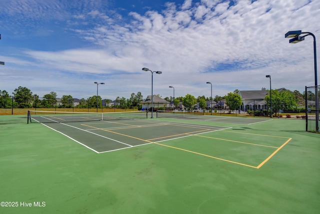 view of sport court