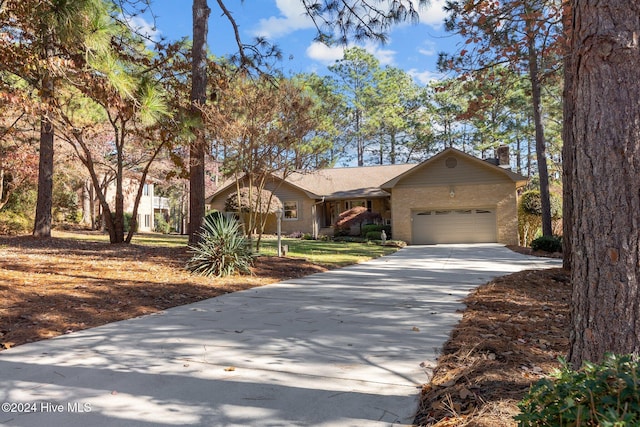 ranch-style house with a garage