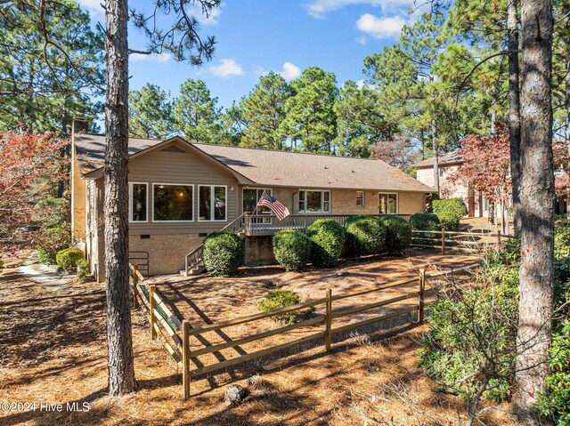 view of ranch-style house