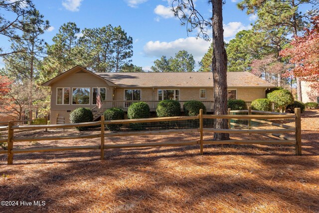 view of ranch-style home