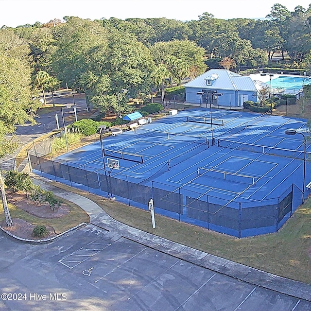 view of tennis court