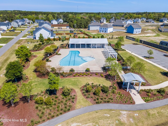 birds eye view of property