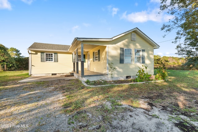 view of front of home with a porch