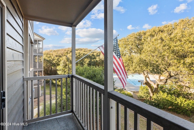 view of balcony