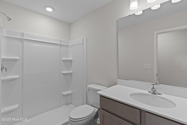 1957 Mansfield Ave SE, Bolivia, NC 28422 - full bathroom with toilet, walk in shower, and vanity