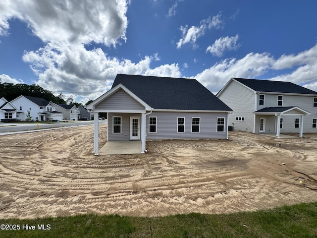 rear view of property with a patio