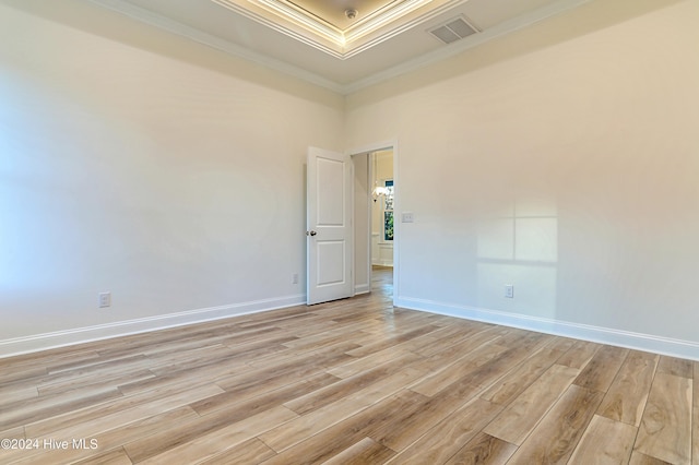 115 Genoes Point Rd SW, Supply, NC 28462 - empty room with light wood-style floors, crown molding, and baseboards