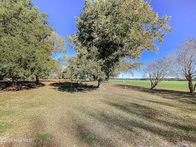 view of yard featuring a rural view